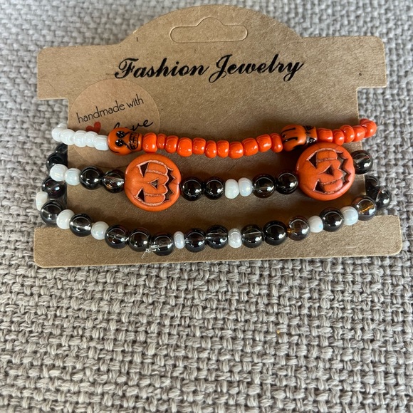 Handmade Halloween Bracelet Set - Picture 1 of 4